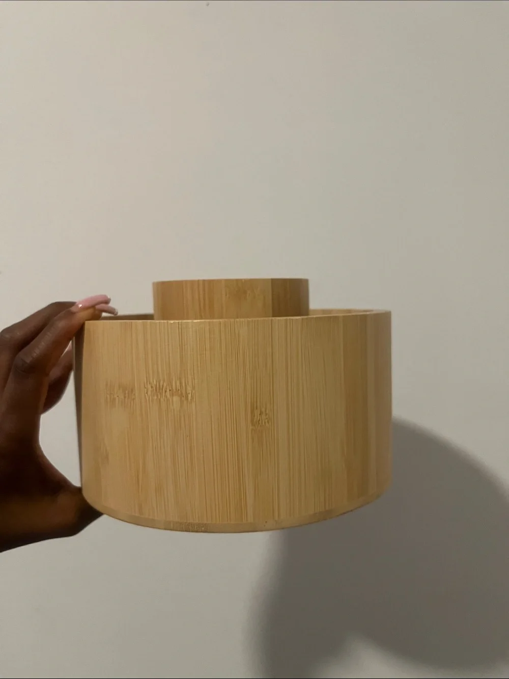 Wooden Makeup brush holder
